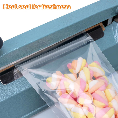 Blisstime 50 Pack Stand Up Pouch Bags, Resealable Clear Self-seal Pouches with Tear Notch for Food Packing (7 X 10.2 Inches)...