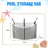 Pool Float Toys Storage Bag,Pool Float Organizer Hanging Mesh Bag for Balls,Floats,Water Inflatable Toy,High Strength Pool Toy Storage Net Bag,Swi...