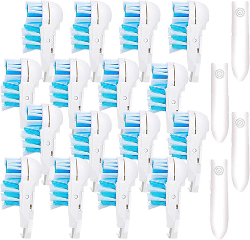 Sensitive Replacement Electric Replacement Toothbrush Heads (16 Count) Dual Clean Rotating Sets Compatible with Braun Oral B Cross Action Power...