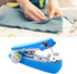 Handheld Sewing Machine Stainless Steel Portable Sewing Machine for Quick Stitching Practical Blue Mini Sewing Machine for Household Travelling......