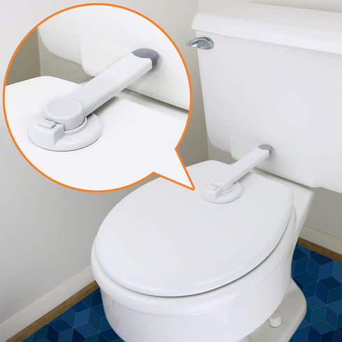 Baby Toilet Lock by Wappa Baby - 9"L x 4"W - Ideal Baby Proof Toilet Lid Lock - No Tools Needed Easy Installation with 3M Adhesive - Top Safety To...