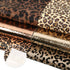 Leopard Printed Faux Leather Sheet Metallic Burst Crack Synthetic Leather Fabric Assorted 6 PCS 7.7" x 12.9" (20 cm x 33 cm) for Hair Accessories ...