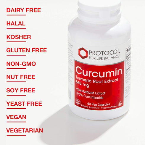 Protocol Curcumin 665mg - Turmeric Root Extract - 60 Veg Caps...