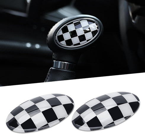 TOMALL Car Gear Shift Knob Cover Compatible with Mini Cooper/Cooper S Clubman F54 F56 Hardtop F55 Hardtop 4-Door Convertible F57 Auto Shift Gear C...