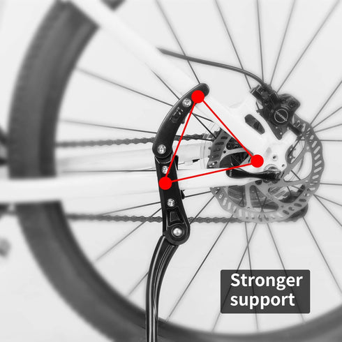 ROCKBROS Bike Kickstand for Mountain Bike Bicycle Kickstand Adults 24 inch to 28 inch Adjustable Bike Side Stand...