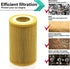 Oil Filter Fits for Audi A6, A6 Quattro, A7, A7 Quattro, A8 Quattro, Q7 Metal Free Filter Replace HU7035Y | Part No. 06E115466B 06E115562B...