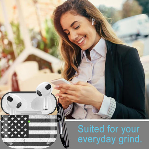 Airpods 3rd Generation Case - Wonjury Protective Hard Airpods 3 Case Cover with Cleaner Kit Women Girls Keychain for Apple Airpod Gen 3 (2021) Cha...