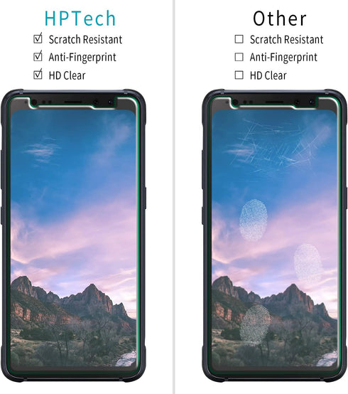 HPTech (2 Pack) Tempered Glass For Samsung Galaxy (S8 Active) Screen Protector, Anti Scratch, Bubble Free, Case Friendly......