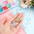 PH PandaHall 2104pcs 3mm Creamy Cloudy Seed Beads 8 Colors Bracelet Glass Beads Round Loose Spacer Beads Small Macaron Beads Glass Round Beads for...