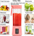 Portable Blender,Personal Size Blender Juicer Cup,Smoothies and Shakes Blender,Handheld Fruit Machine,Blender Mixer Home (pink)...