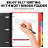 WOT I Telescoping Project Organizer, Refillable 3 Ring Binder Pocket Folder with Customized Front Cover+Clear Catalog Pocket+5 Double-Pocket Tab D...