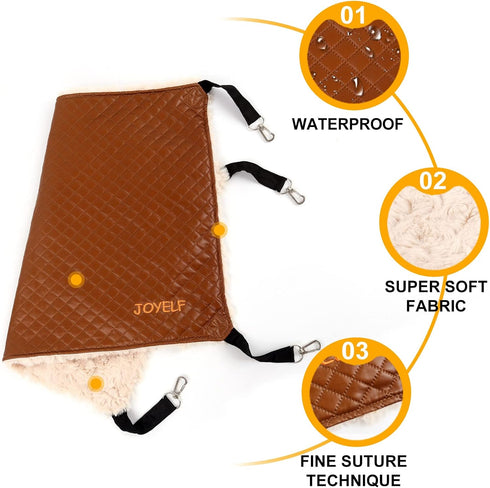 Cat Hammock Bed, Medium Reversible Pet Cage Hammock Hanging Soft Pet Bed for Kitten Ferret Puppy or Small Pet...