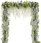 Wisteria Garland Artificial Flowers Wisteria Vine - 5Pcs Total 33ft Fake Wisteria Hanging Flower...