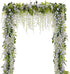 Wisteria Garland Artificial Flowers Wisteria Vine - 5Pcs Total 33ft Fake Wisteria Hanging Flower...