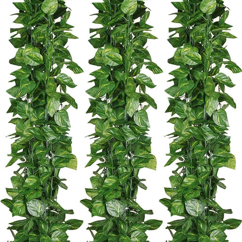 168 feet Artificial Vines Greenery Garland Fake Hanging Leaves Faux Foliage Plants for Wedding Party Garden Home Kitchen Office Wall Decorations (...