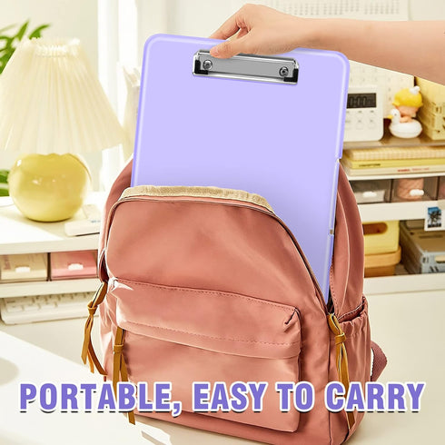 ANZNKU Storage Clipboard Heavy Duty, Clipboard with Storage 13.3x9.6 inches, Side Opening Plastic Clipboard, Nursing Clipboard Foldable, Letter Si...