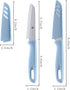 8 Piece Paring knife, 4PCS Paring Knives & 4PCS Knife Sheath, Fruit and Vegetable Knife, Ultra Sharp Kitchen Knife, German Steel Pairing Knife Wit...