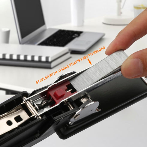 Eagle Swing-Arm Swivel Stapler, 12 Sheet Capacity, Specialized for Booklet Stapling, Black...