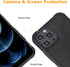 Molzar MAG Series iPhone 12 and iPhone 12 Pro Case with Faux Leather, Built-in Metal Plate for Magnetic Mount, Wireless Charging Support, Compatib...