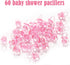 Don't Say Baby Shower Clothespin Game for Girl Includes 8x11 Standing Sign, 60 Mini Pink Clothes Pin, 60 Mini Pacifiers...