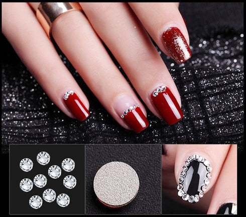 4200 Pack Clear Flat Back Rhinestones for Craft, Round Crystal Gems Stickers for Clothes, 1.5 mm - 4.8 mm, 6 Sizes...