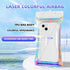 Laser Colorful Floating Airbag Mobile Phone Waterproof Bag with Cross-Body Lanyard, Underwater Screen Touchable, Compatible with iPhone 14/13/12/1...