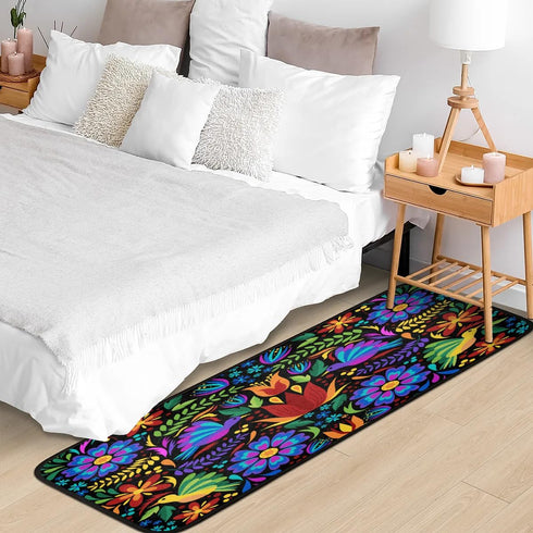 Floral Mexican Birds Kitchen Rugs Indoor Outdoor Non Slip Kitchen Floor Mats Area Rugs Runner Rug Laundry Room Rug 40x20 in...