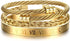YADOCA 3Pcs Stainless Steel Bracelets for Men Roman Numeral Bangle Bracelet Adjustable Cuff Bracelet Twisted Cable Bracelet Mens Luxury Bracelets ...