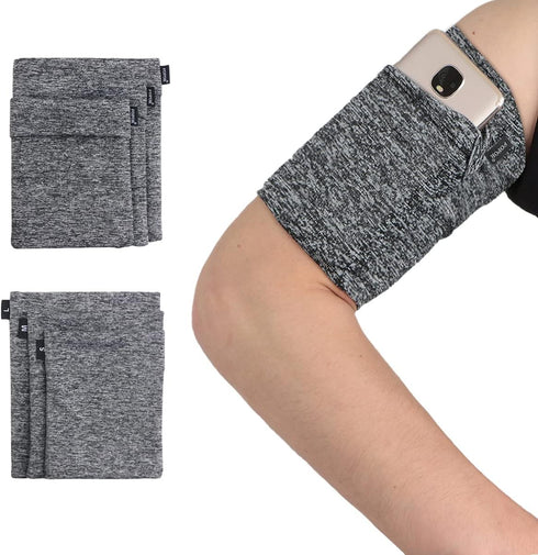 Large Big Armband for Cellphone Jogging Running - Hidden Pocket for iPhone 6S 7 8 X XR XS 11 12 13 14 15 Max Plus Pro Walking Hiking Trekking Work...