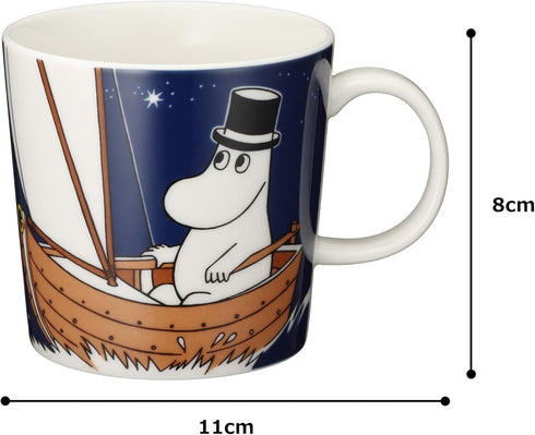Arabia Moomin Mug 10oz Moominpappa Deep Blue...
