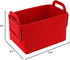Minoisome Storage Basket Felt Storage Bin Collapsible& Convenient Box Organizer with Carry Handles for Office Bedroom Closet Babies Nursery Toys L...