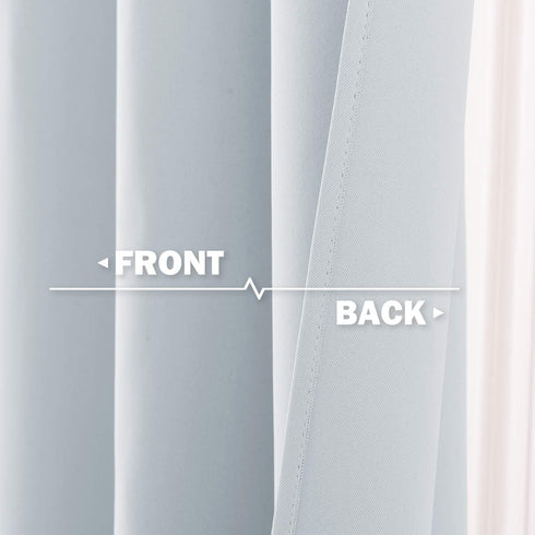 NICETOWN Greyish White Tiers Kitchen Curtains - Room Darkening Energy Efficient Kitchen Grommet-Top Curtain Panels for Short Basement Window (1 Pa...