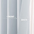 NICETOWN Greyish White Tiers Kitchen Curtains - Room Darkening Energy Efficient Kitchen Grommet-Top Curtain Panels for Short Basement Window (1 Pa...