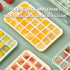 JSE Ice Cube Tray with Lid, 56 PCS Ice Cube Mold with Container, Small Square Shaped Ice Maker for Drinks, Coffee and Cocktails...