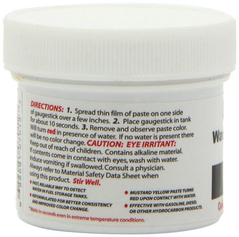 Gasoila Water Finding Paste - Fuel Water Detection Gasoline, Diesel, Kerosene, Petroleum | 2.5 oz Jar | Quick Color Change | Reliable & Easy to Us...