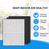 Replacement Filters A for Idylis Air Purifiers AC-2119, IAP-10-100, IAP-10-150, IAPC-40-140 and Filtrete FAP-C01-A, Part# IAF-H-100A (1 HEPA & 2 C...