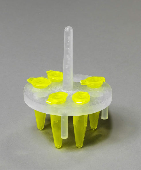 SP Bel-Art ProCulture Round Microcentrifuge Floating Bubble Rack; For 1.5ml Tubes, 8 Places, Fits in 400ml Beakers (F18875-0400)...