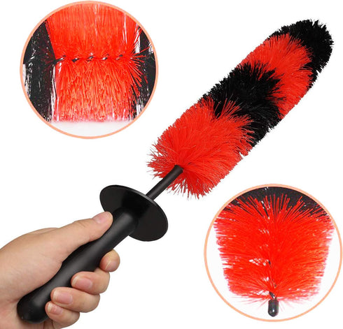 2-Pack Master Wheel Brush, Easy Reach Wheel and Rim Detailing Brush 18’’ Long Soft Bristle, Car Wheel Brush, Rim Tire Detail Brush,Multipurpose us...