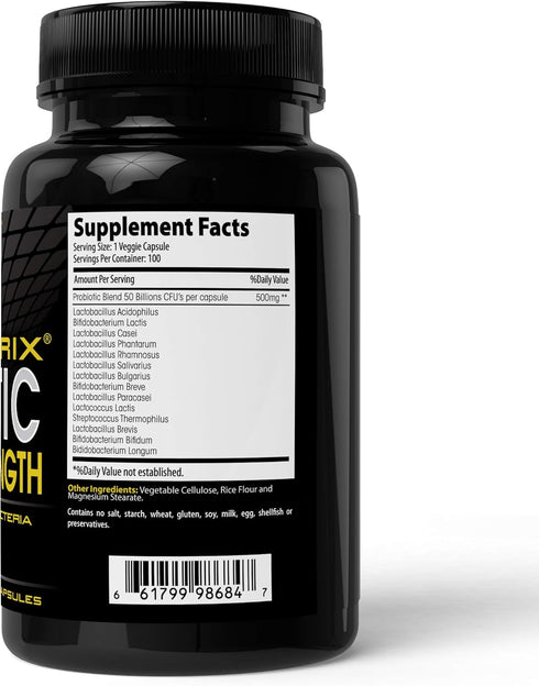Absonutrix Probiotic Maximum Strength 50 Billion Per Capsule Multi-Strain 100 Capsules...