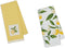 DII Design Imports Coordinating Embroidered and Printed Cotton Dishtowel Sets of 2 Tea Towels (Lemon)...