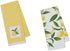 DII Design Imports Coordinating Embroidered and Printed Cotton Dishtowel Sets of 2 Tea Towels (Lemon)...