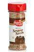 Baker's Choice Whole Natural Sesame Seeds - For Baking And Cooking - All Natural Food Seasoning - Resealable Container - Gluten Free, Kosher - 4 O...