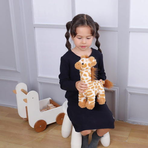 Apricot Lamb Toys Plush Brown Grassland Giraffe Stuffed Animal Soft Cuddly Perfect for Child (Brown Giraffe,12 Inches)...