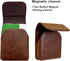 for Samsung Galaxy Z Flip 5/4/3 Belt Holster Phone Case, Leather Phone Pouch, Belt Clip Phone Holder for Motorola Razr + 2023, 40 Ultra, Razr 5G (...