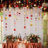 Cheerland Gold Red Party Decorations Star Garland Starry Night Streamers Burgundy Circle Dots Moon Hanging Twinkle Little Star Backdrop Birthday V...