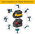 JYJZPB DM18M Battery Adapter with USB Charging Socket for Dewalt 20V Battery & Milwaukee M18 18V Lithium Battery Converter to Makita 18V BL1830 BL...