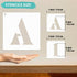 Large Letter Stencils 6 Inch, 43 Pcs Letter and Number Stencil, Alphabet Stencils Reusable Plastic Drawing Templates Kits with Symbol for Painting...