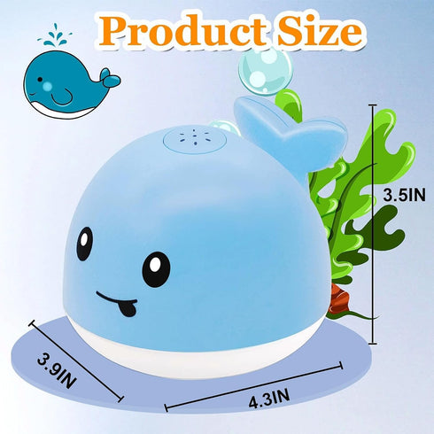 Baby Bath Toys for 6-12-18-24 Months -Toddla Whale Bath Toy Sprinkler Bath Toys for Kids Ages 1-3 2-4 3-5 Bathtub Tub Water Pool Shower Toys for I...