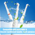 Toothbrush Heads, Electric Toothbrush Replacement Toothbrush Heads Compatible with Oral B Braun 7000/Pro 1000/9600/ 5000/3000/8000 (4 Pack)...