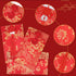 4 Pieces Silk Red Envelope Chinese Red Pocket Lucky Money Hong Bao Card Envelope for Spring Festival Wedding New Year Birthday, 4 Styles with Chin...